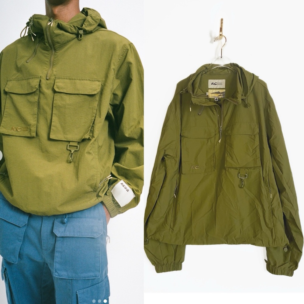 RC Outdoor Supply NWT Anorak Jacket Olive Green size L Utility Reese Cooper Bag